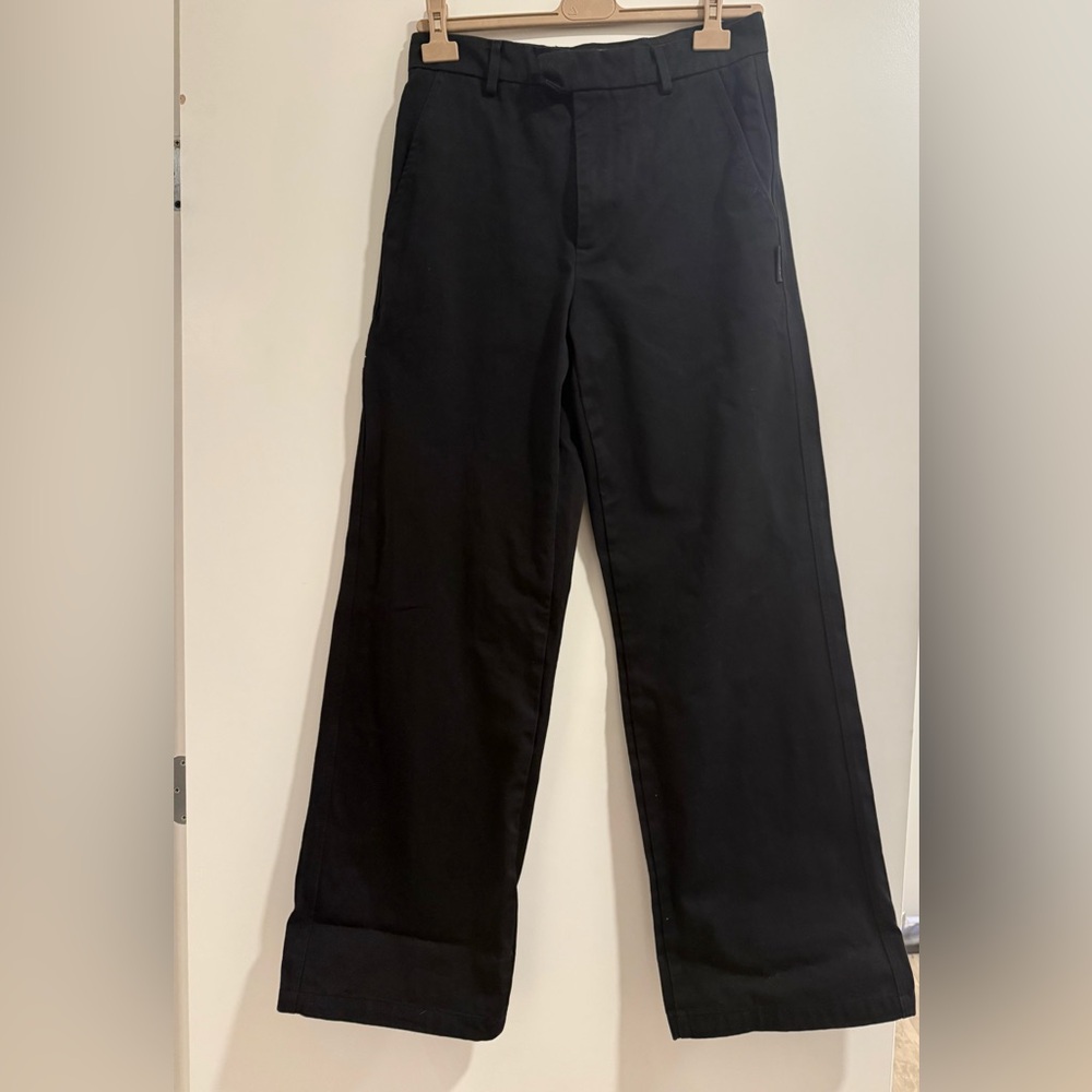 AMIRI Charcoal Wide-Leg Trousers pants black brand new black size 46 unisex